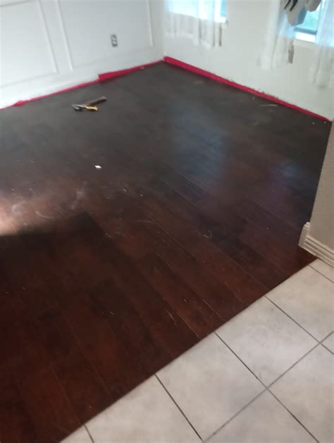 Wood-Look Tile Flooring Installation in The Colony - Flooring By Sammer