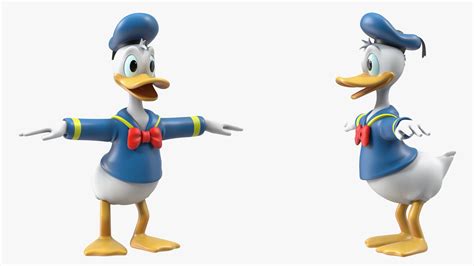 Disney Character Donald Duck Rigged for Maya 3D model | 3D Molier ...