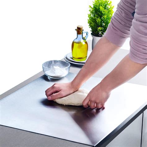 Buy OrganizeMee Premium (35x30cm) Stainless Steel Chopping Board ...