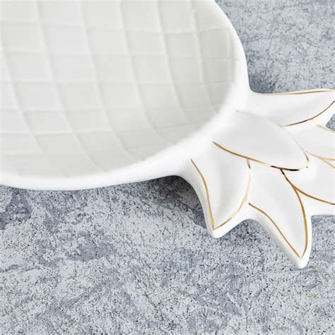 Buy Brighton Ceramic Pineapple Decorative Platter from Home Centre at ...