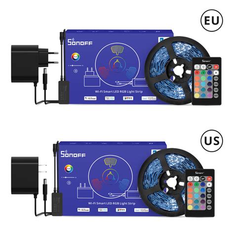 SONOFF L2 Lite LED Strip Light 5M EU Flexible Smart RGB Tape Lights ...