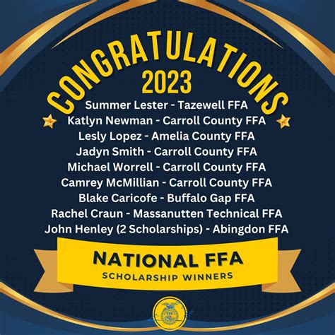 National Ffa Scholarship