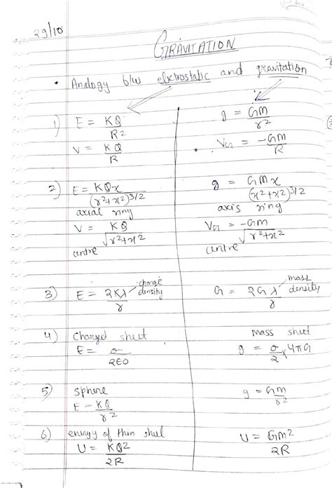Gravitation Lecture Notes for Class 11 (82712) - Studocu