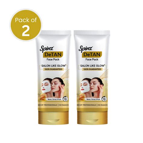 Spinz DeTan Face Pack | Tan Remova Cream - Buy Now — Cavinkart