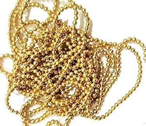 Aarna Fashion Craft Gold Tone Aluminium Ball Chain 1.5 mm Pack of 10 m ...