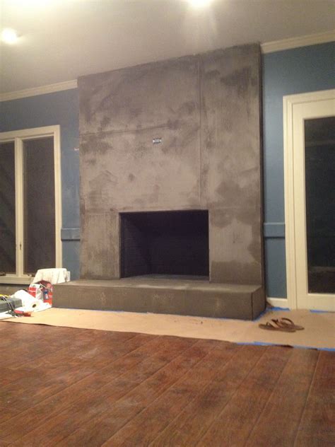 Concrete Fireplace Surround