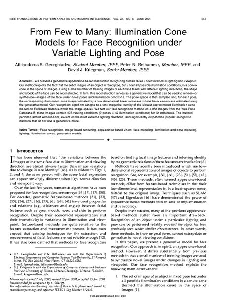 face recognition under varying lightning conditions - From Few to Many ...