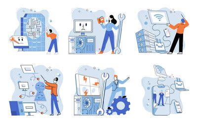 Image result for Find Computer Problem Vector