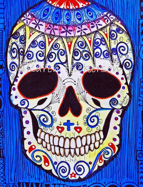 This item is unavailable | Etsy | Modern folk art, Sugar skull art ...