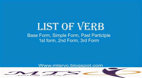 Image result for Basic Verb Form