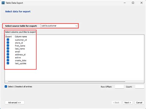 Exporting MySQL Database 的图像结果