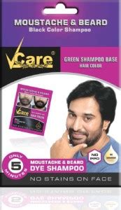 Vcare Moustache and Beard color shampoo for Men Black, Natural Hair ...