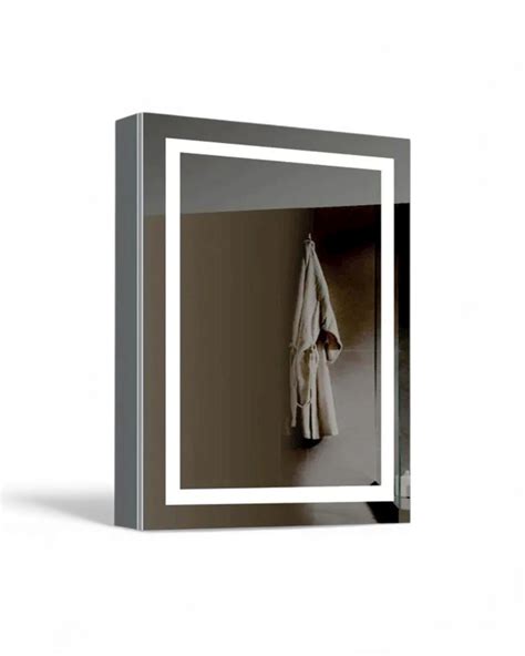 White Storage Led Mirror | Bathroom Mirror - Mirrorwalla