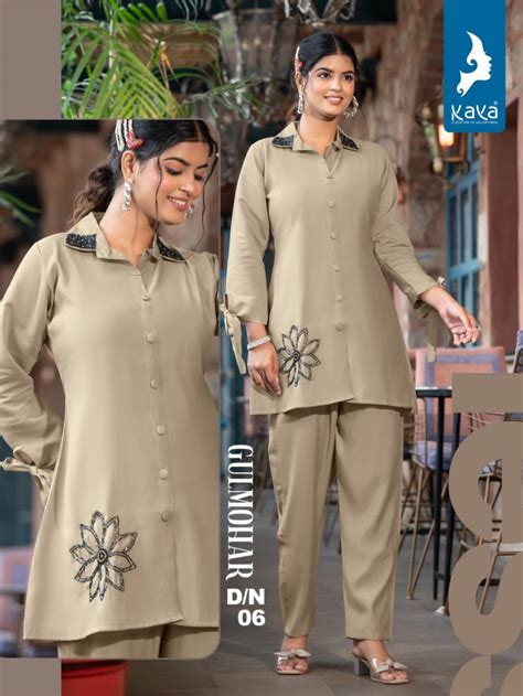 Kaya Gulmohar Fancy Western Co Ord Set Collection: Textilecatalog