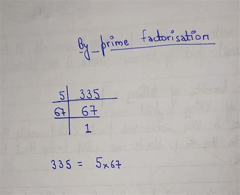 հɸℓα ...what is prime factorisation of 335 - Brainly.in