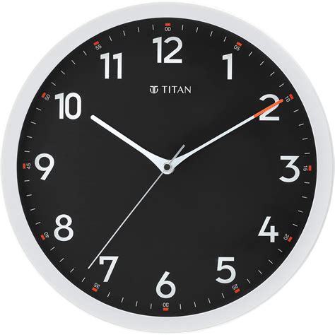 Buy Casio Resin Round Analog Wall Clock ( WCL53, White and Black, 30.8 ...