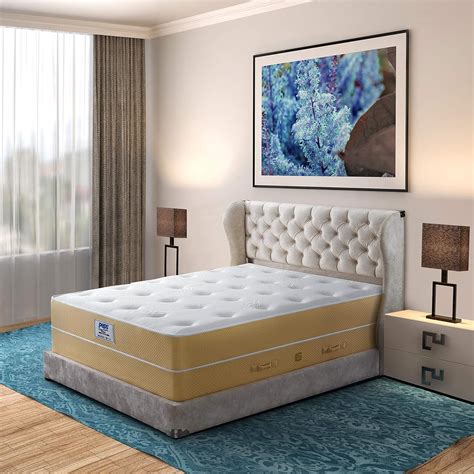 peps Queen Decker 16-inch Queen Size Spring Mattress (Cream, 75x60x16 ...