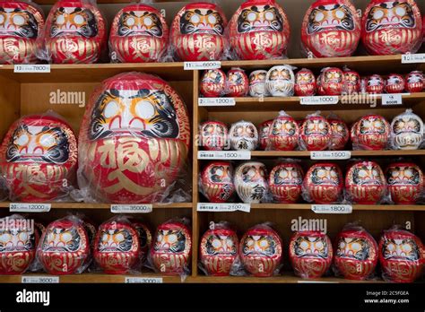 Daruma dolls at Shorinzan Daruma Temple in Takasaki