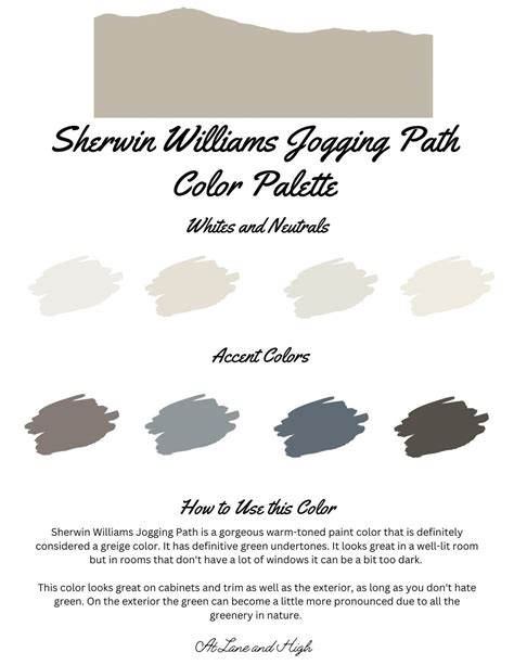 Jogging Path by Sherwin Williams Whole Home Color Palette - Interior ...