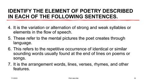 Elements, Techniques, and Literary Devices in Poetry | PPTX