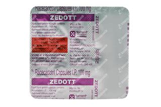 Zedott 100 Mg Capsule 10 - Uses, Side Effects, Dosage, Price | Truemeds