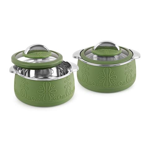 Buy Cello Royale Combo of 2 Casseroles with Insulated Stainless Steel ...