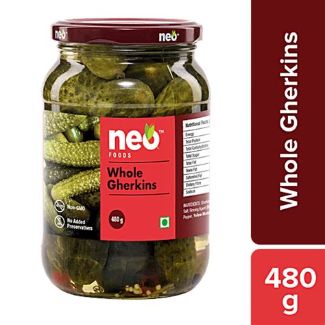 Buy Neo Gherkins 480 Gm Jar Online At Best Price of Rs 162 - bigbasket