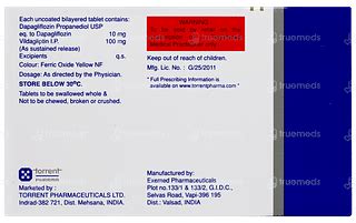 Torglip D 10 Mg Tablet Sr 10 - Uses, Side Effects, Dosage, Price | Truemeds