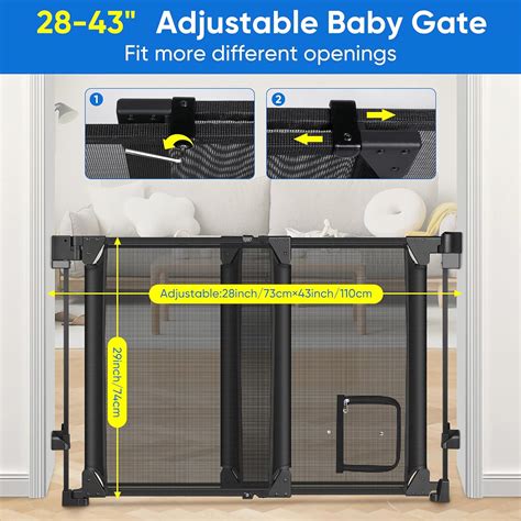 MYPIN Upgraded 28-43 No Bottom Bar Baby Gate,Heavy-Duty India | Ubuy