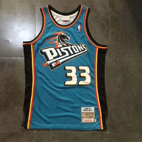 Throwback 33 Grant Hill Jersey Detroit Pistons | Etsy