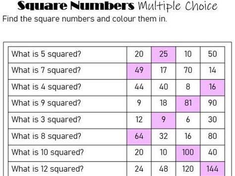 Image result for Math Craft Square Numbers