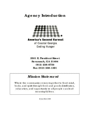 Fillable Online helpendhunger An agency application . - America's ...