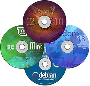4 DVD Linux Collection - Ubuntu 12.10, Linux Mint 14, Fedora 18, and ...