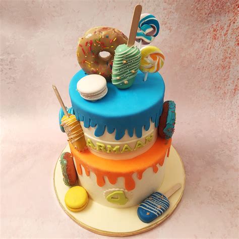 Ice Cream and Donut Theme Cake | Ice Cream Theme Cake | Donut Theme ...