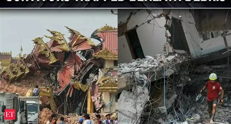 Vigorous search continues for survivors between toppled temples ...