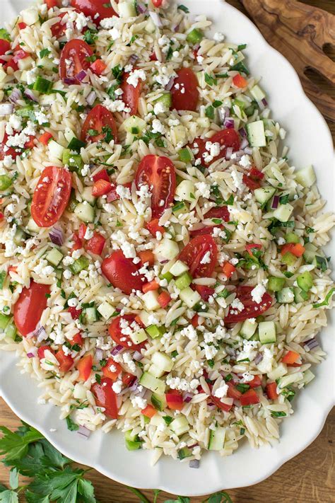 Greek Orzo Pasta Salad Recipe | Bryont Blog