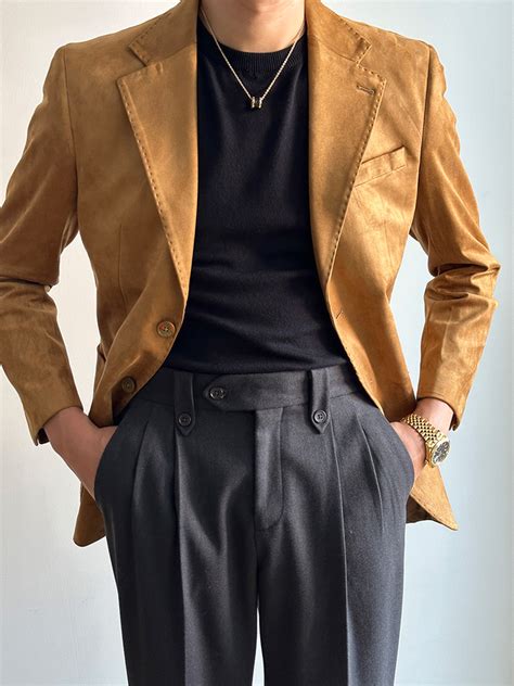 Men’s Winter Slim Business Suede Blazer - SuedeBlazer® Official Online ...