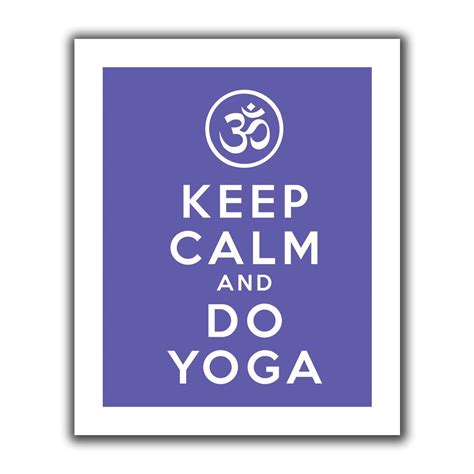 Artwall Art D. Signer 'Keep Calm Do Yoga' Unwrapped Flat Canvas Artwork ...