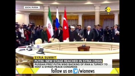 Syria Summit: New stage reached in Syria crisis' said Vladimir Putin ...