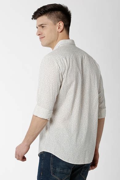 Buy Men White Print Full Sleeves Casual Shirt Online - 353970 | Peter ...