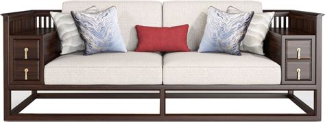 新中式沙发现代简约布艺沙发组合- 国风网