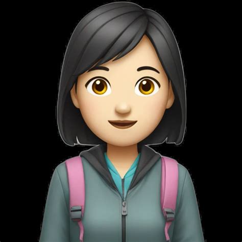 chinese girl student emoji | AI Emoji Generator