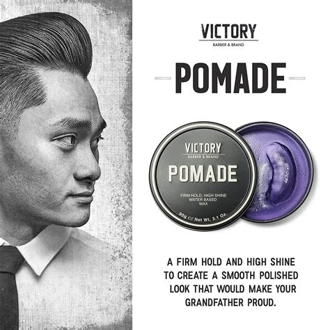 Victory Barber & Brand Men's Hair Pomade | Made in USA | Water Based ...