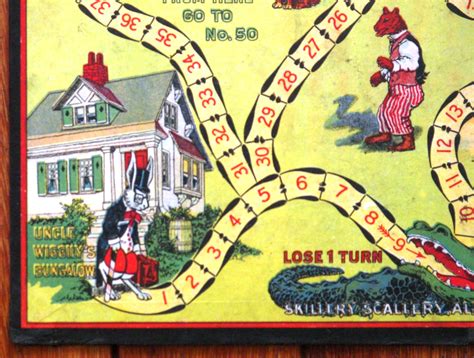 1916 Uncle Wiggily Game, Milton Bradley Co, USA - tomsk3000