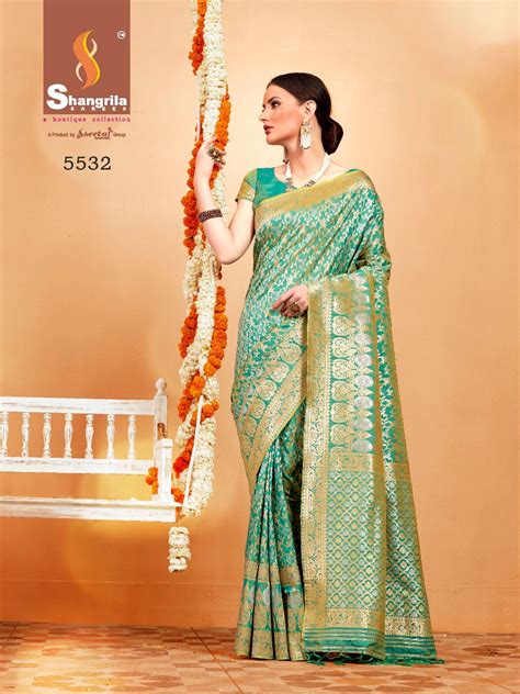 Shangrila Present Banarasi Zari Sarees Catalogue