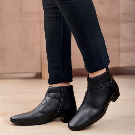 BXXY 2 Inch Height Increasing Ankle Zipper Boots For Men – BxxyShoes