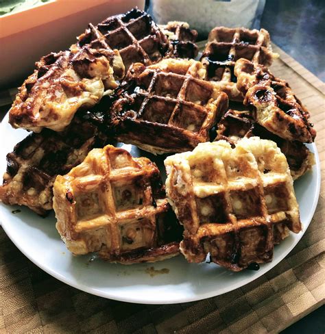 Liège waffles - Yeast waffles with Belgium pearl sugar : r/Breadit