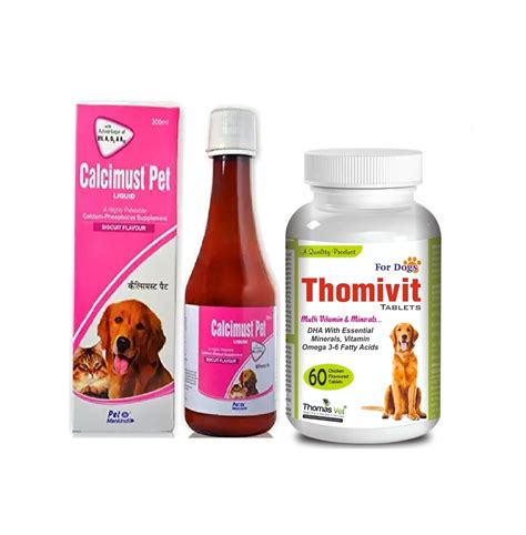 Savsubh Thomivit Tablets - Multivitamin & Minerals for Dogs 60 TAB Pack ...