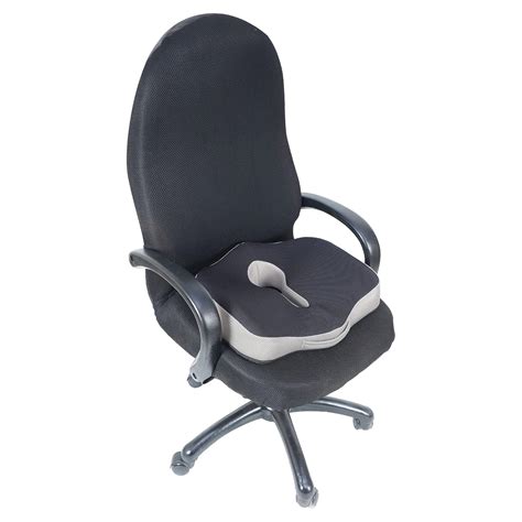 Cushows Keyhole Memory Foam Coccyx Seat Cushion with Anti Skid Bottom ...