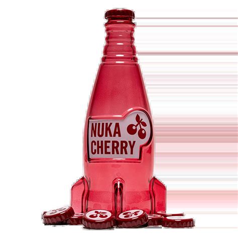 Fallout "Nuka Cola Cherry" Glasflasche und Kronkorken | Game Legends